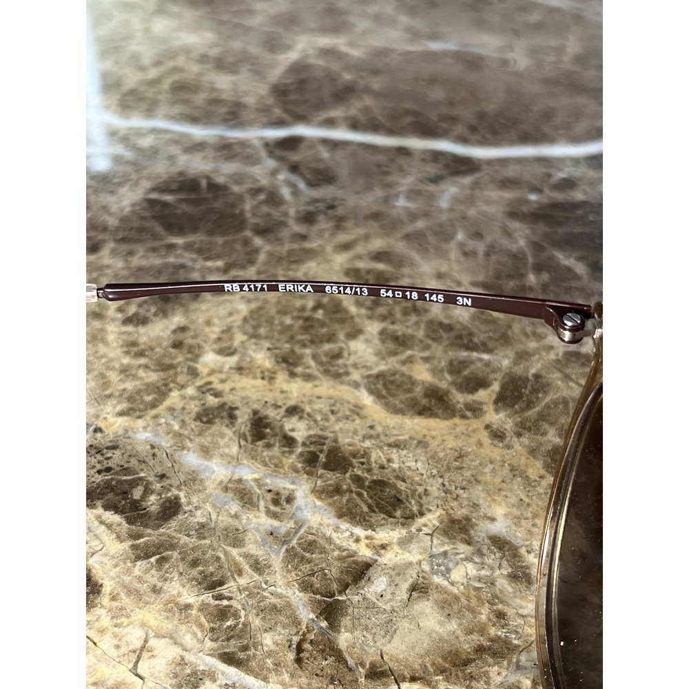 Ray-Ban Eyeglasses Frames RB4171 ERIKA 6514/13 Brown 54-18-145 *NEEDS NEW LENS* - Picture 3 of 5